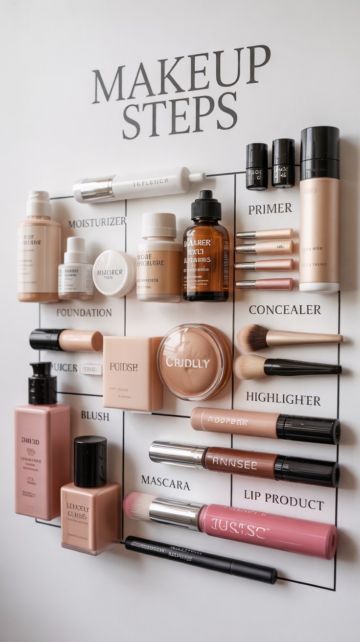 Complete Makeup Steps Guide: Beginner Makeup Routine Order