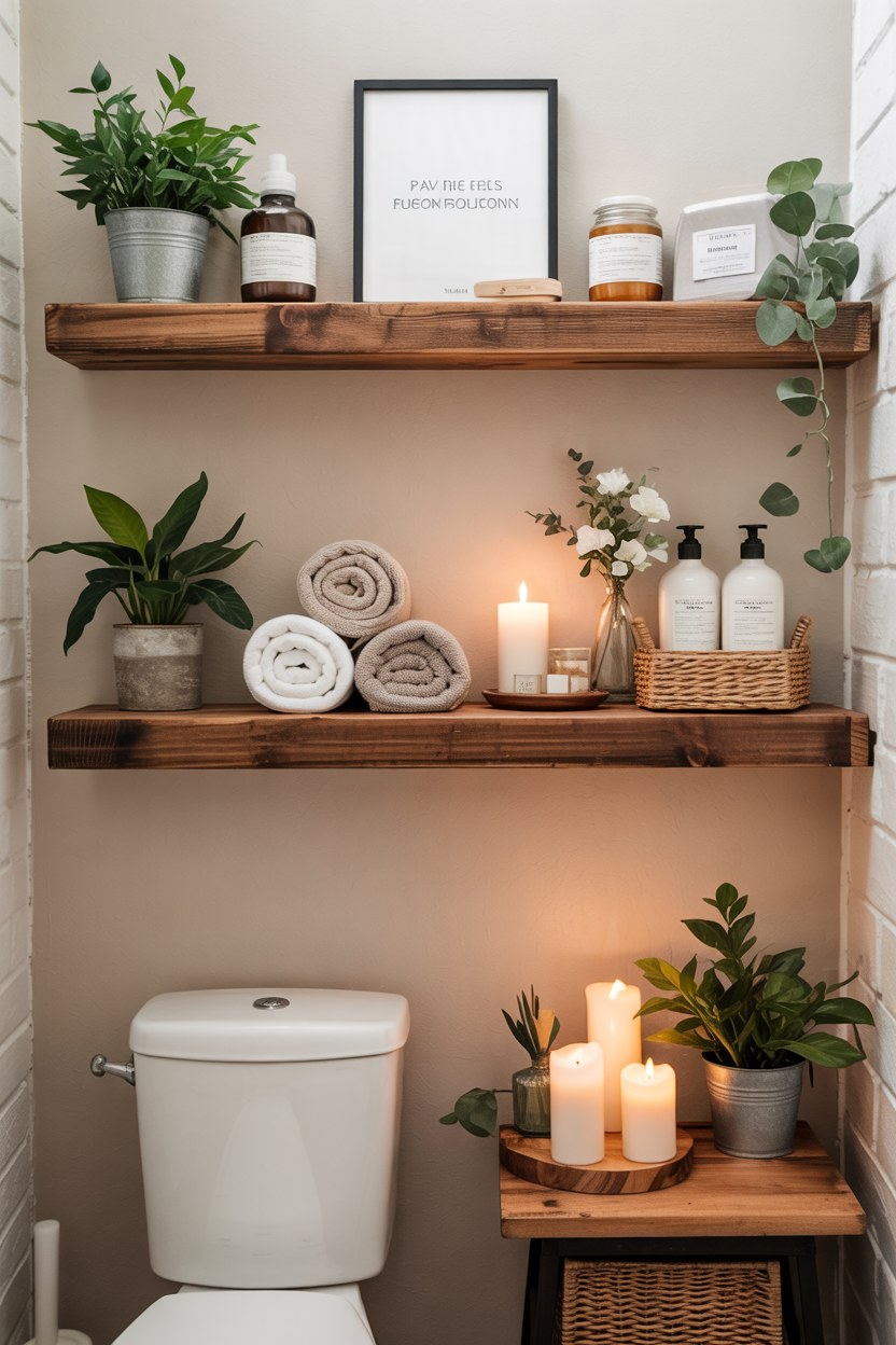 Spa Bathroom Shelving Ideas: Skincare Storage & Wellness Decor