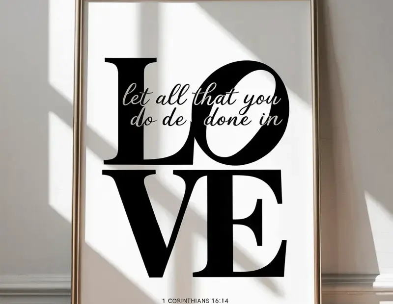 Stop Hanging Your Bible Verse Art Too High – Lean It Like This Instead